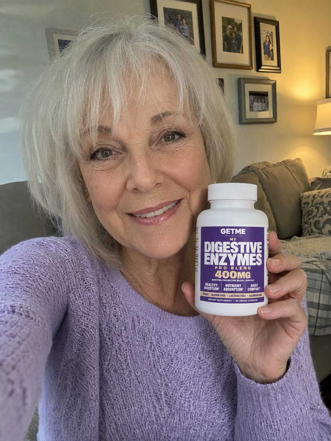 Eleanor F. with Getme Digestive Enzymes