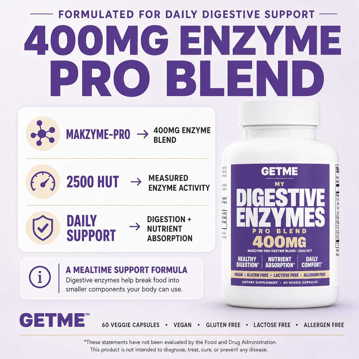 Enzymes plus three Lactobacillus strains in one capsule