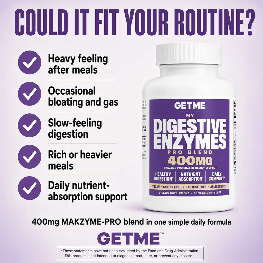 Could it fit your routine? Heavy meals, dairy, beans, after 50