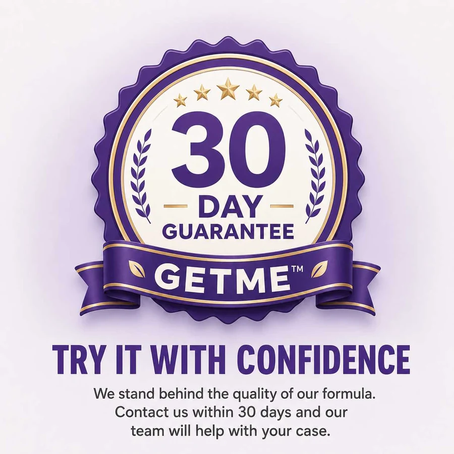 30-day satisfaction guarantee from Getme