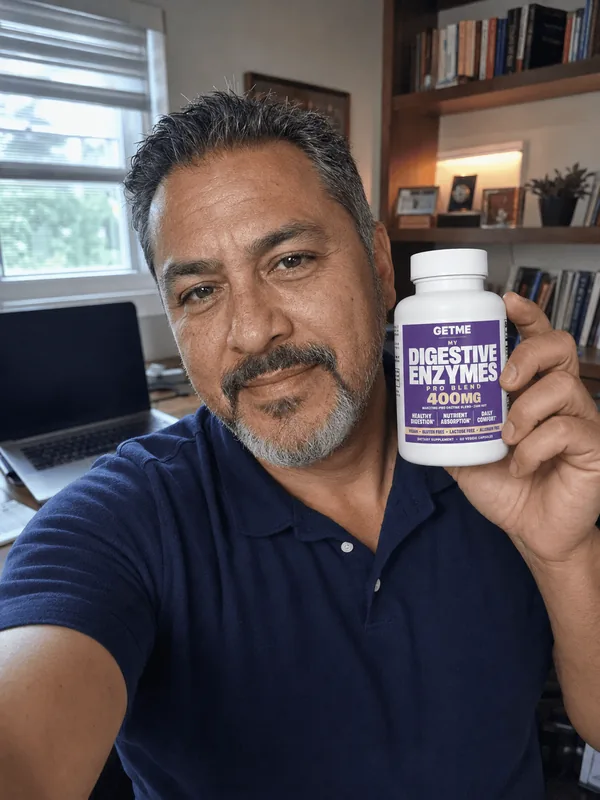 Andrés S. con Getme Enzimas Digestivas