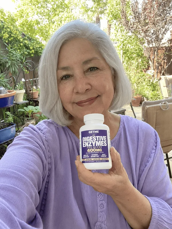 Sofía R. con Getme Enzimas Digestivas