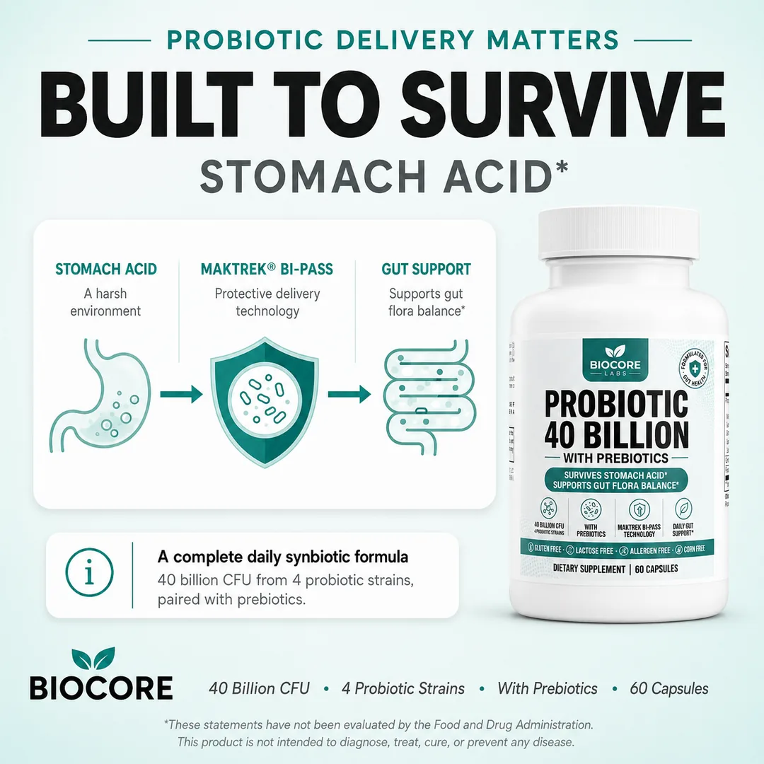 Built to survive stomach acid with MAKTREK Bi-Pass
