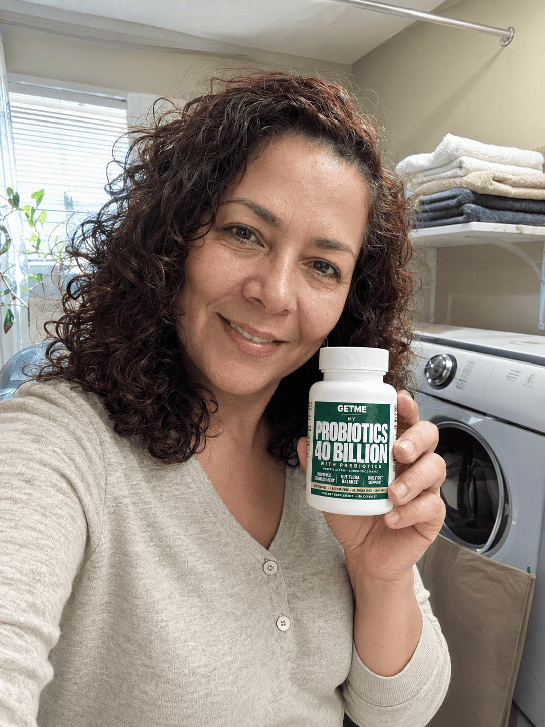 Sara Morales con Getme Probióticos 40 Billones