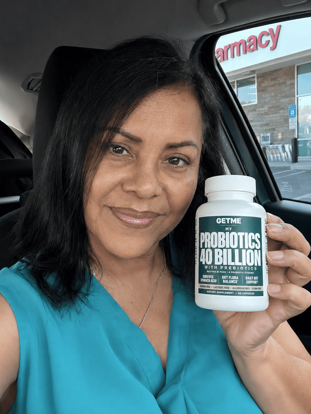 Gloria Peña con Getme Probióticos 40 Billones