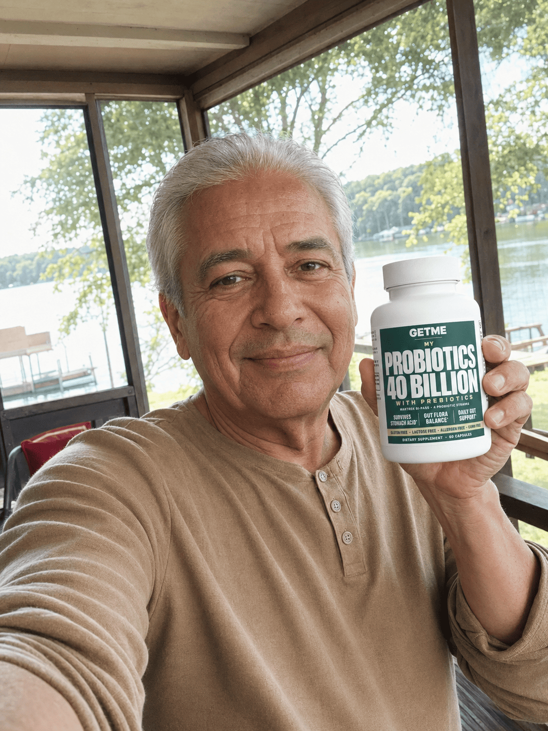 Roberto Álvarez con Getme Probióticos 40 Billones