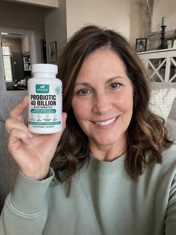Sarah Mitchell with Probiotic 40 Billion