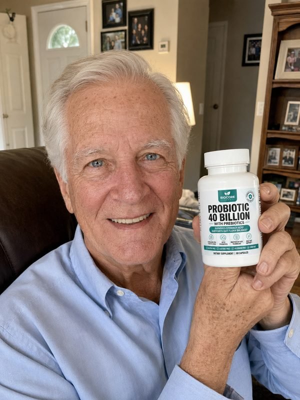 Richard Stevens with Probiotic 40 Billion
