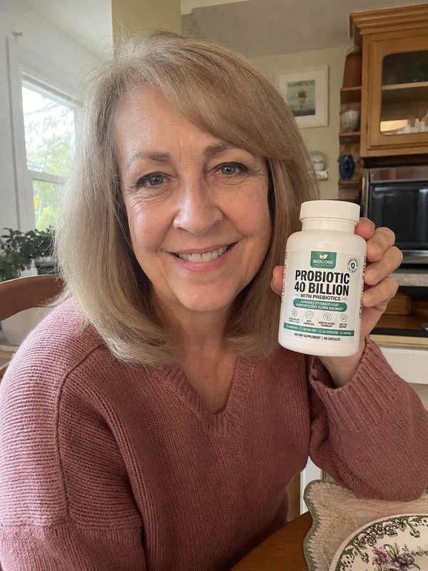 Barbara Collins with Probiotic 40 Billion