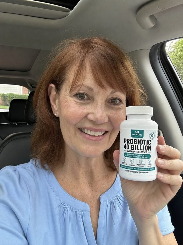 Mary Sullivan with Probiotic 40 Billion