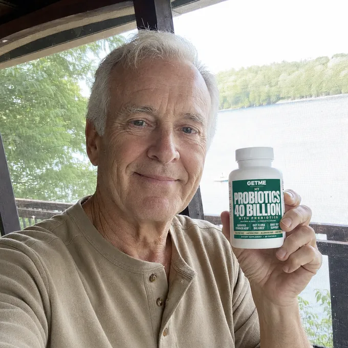 Robert Anderson with Getme Probiotics 40 Billion