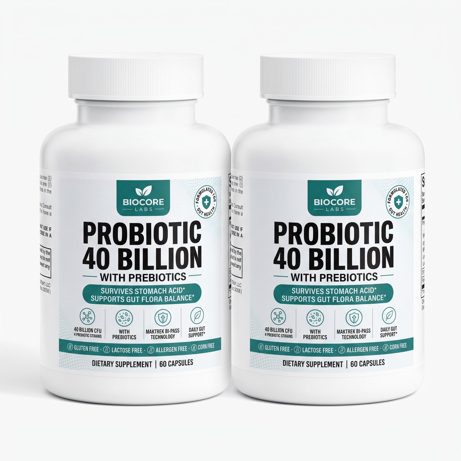 Probioticos 40 Billones con Prebioticos Pack 2